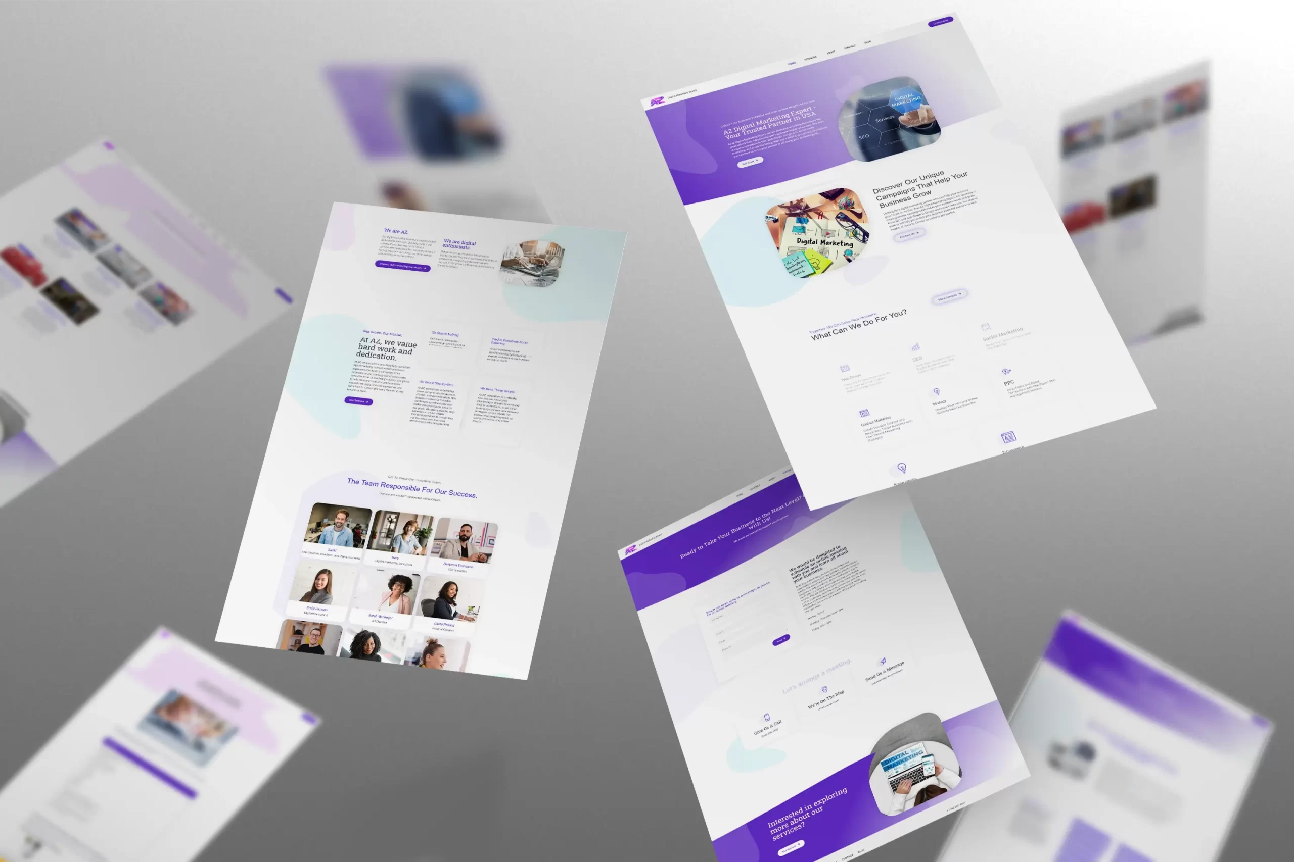 نمای پروژه AZ Digital Marketing